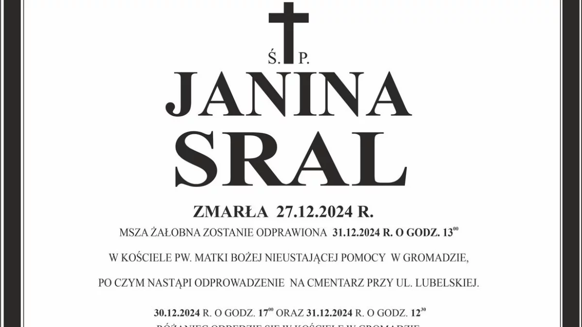 Janina Sral - Zdjęcie główne