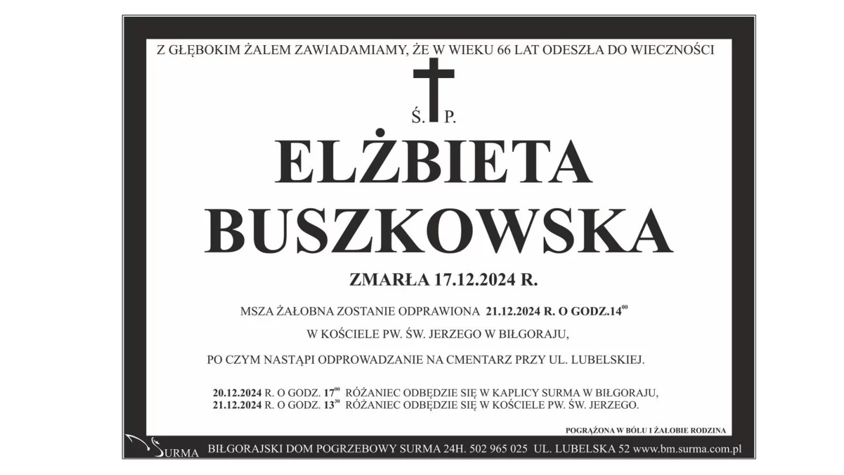 Elżbieta Buszkowska - Zdjęcie główne