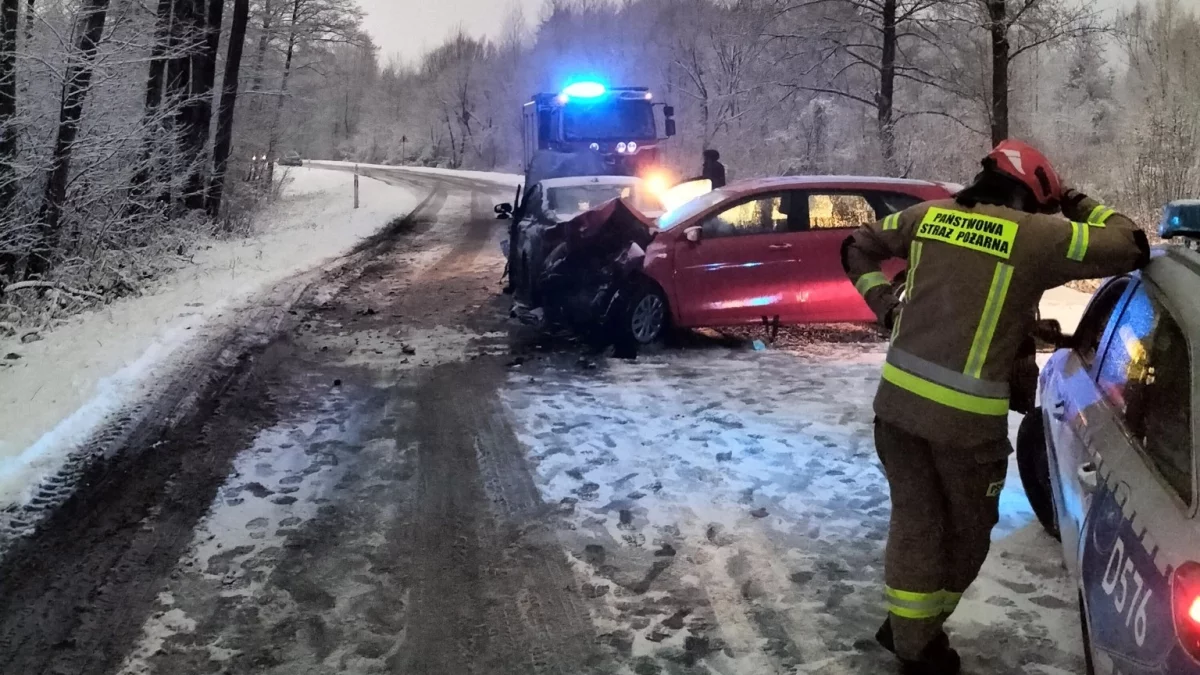 Niebezpiecznie na drogach. Tu konieczna była interwencja strażaków (foto) - Zdjęcie główne