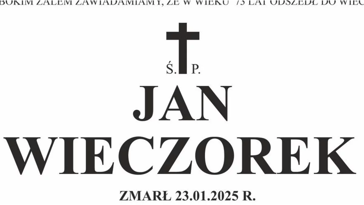 Jan Wieczorek - Zdjęcie główne