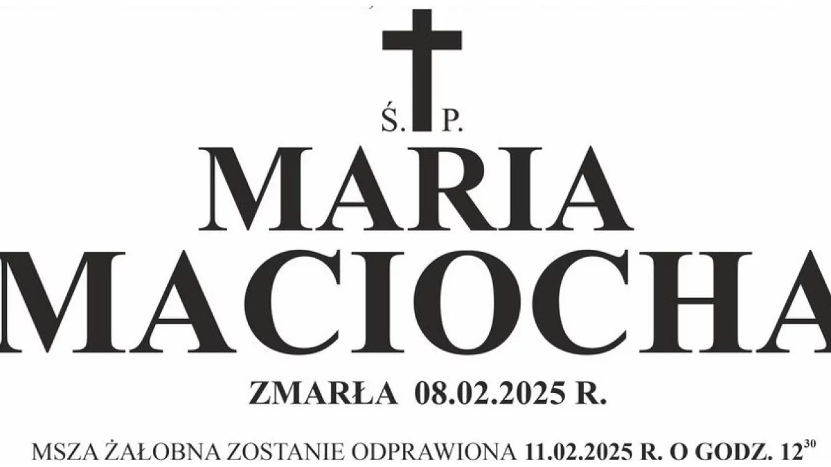 Maria Maciocha - Zdjęcie główne