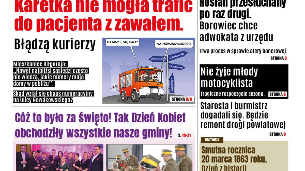 Najnowsze wydanie Nowej Gazety Biłgorajskiej (18 marca 2025 r.) - Zdjęcie główne