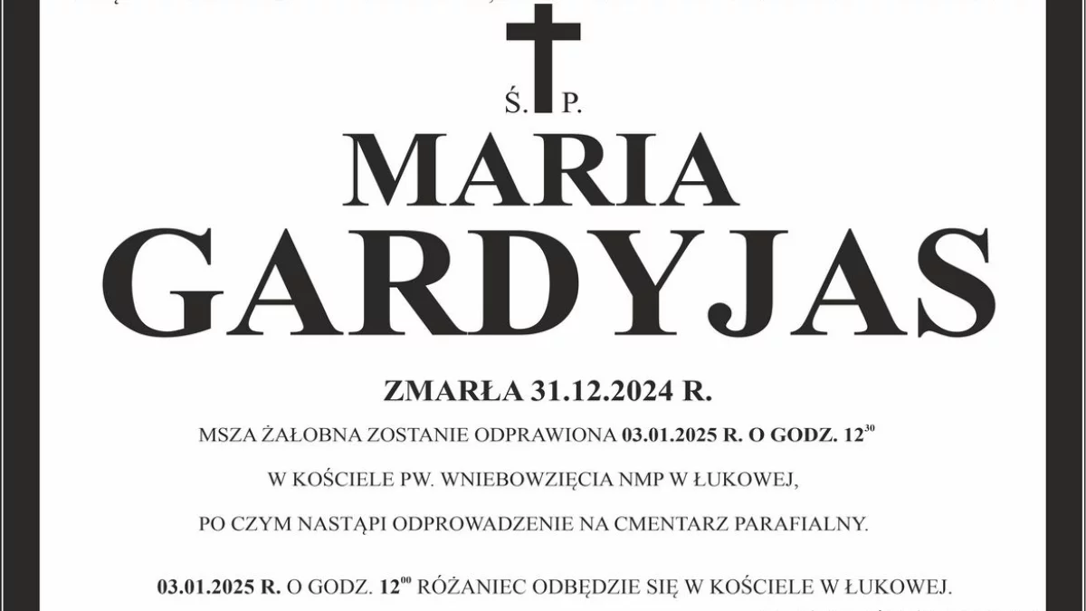 Maria Gardyjas - Zdjęcie główne