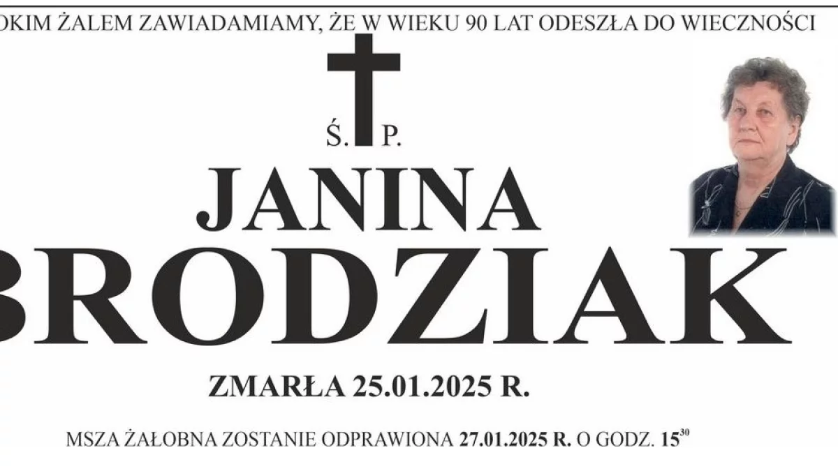 Janina Brodziak - Zdjęcie główne