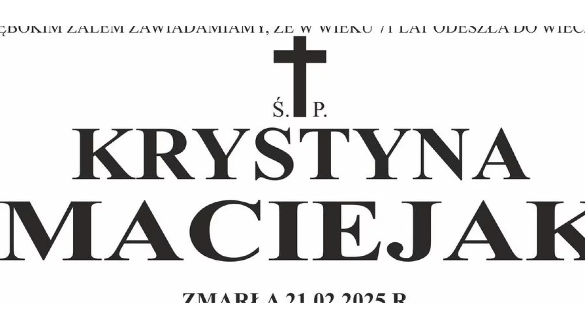 Krystyna Maciejak - Zdjęcie główne