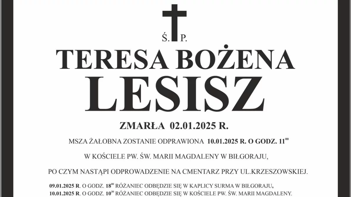 Teresa Bożena Lesisz - Zdjęcie główne