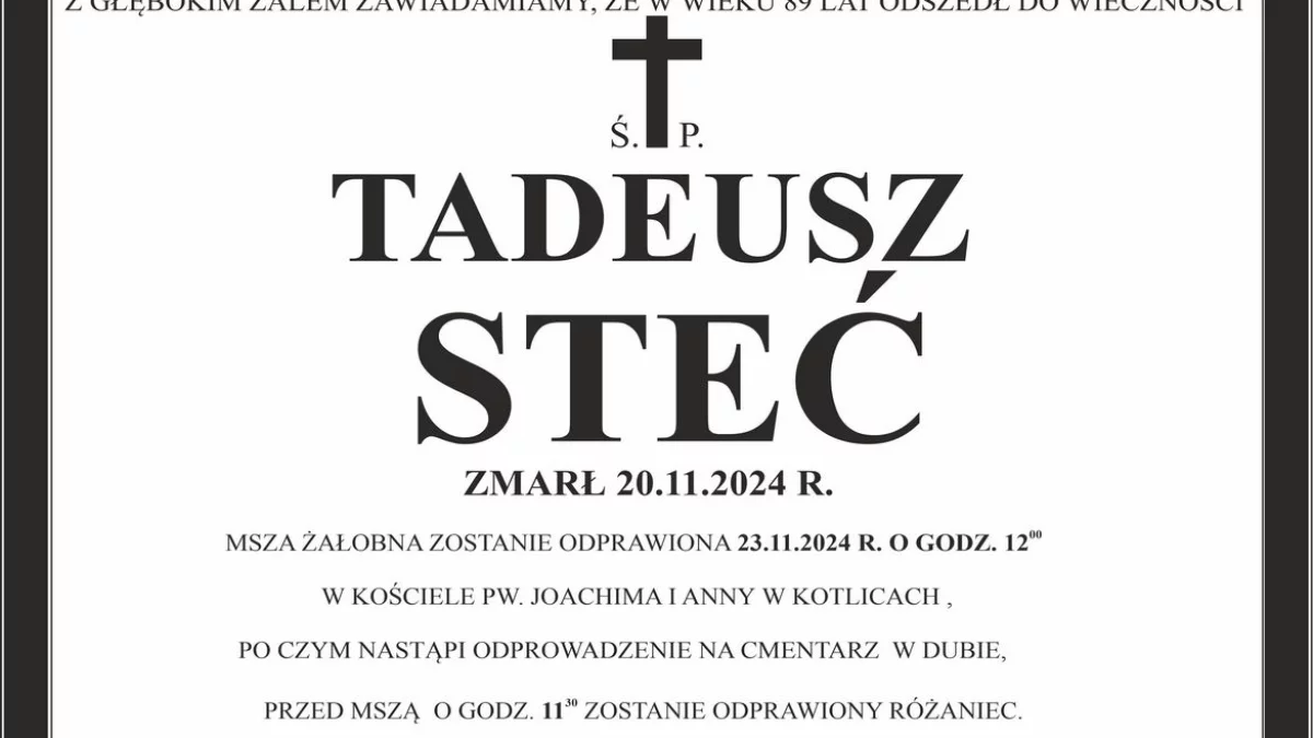 Tadeusz Steć - Zdjęcie główne