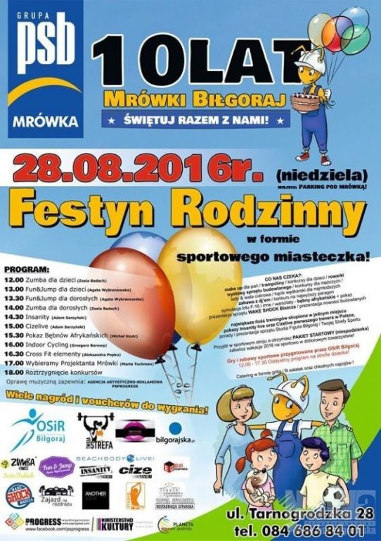 10. urodziny Mrówki - Festyn na Sportowo! - Zdjęcie główne