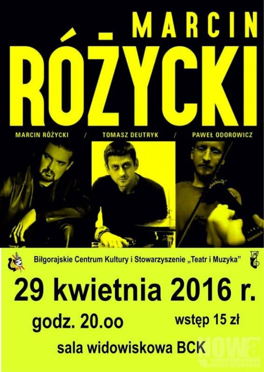 MARCIN RÓŻYCKI – koncert "już się raczej nie przejmuję" - Zdjęcie główne