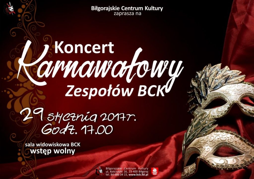 Karnawałowe przeboje w BCK - Zdjęcie główne