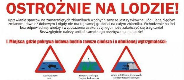 Niebezpiecznie na zamarzniętych zbiornikach wodnych - Zdjęcie główne