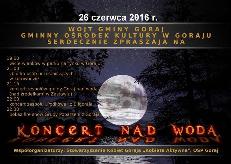 Noc Świętojańska - koncert nad wodą - Zdjęcie główne