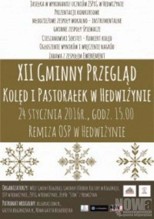 XII Gminny Przegląd Kolęd i Pastorałek w Hedwiżynie - Zdjęcie główne