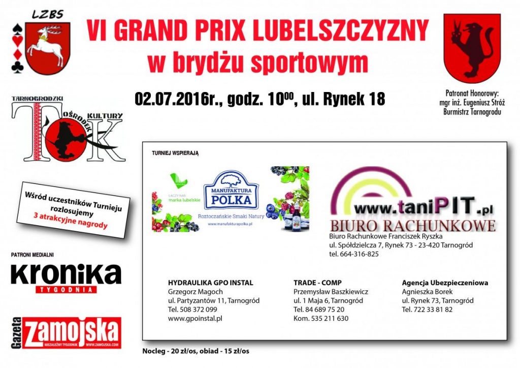 Grad Prix w Brydżu Sportowym - Zdjęcie główne