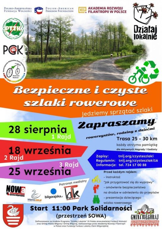 Bezpieczne i czyste szlaki rowerowe - Zdjęcie główne