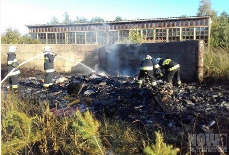 Pożar śmieci w Sokołówce - Zdjęcie główne