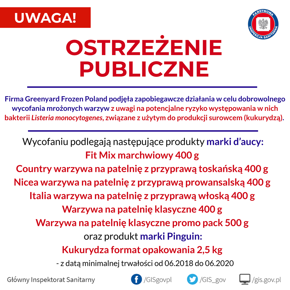 Mrożonki wycofane ze sprzedaży. Jest ostrzeżenie sanepidu - Zdjęcie główne