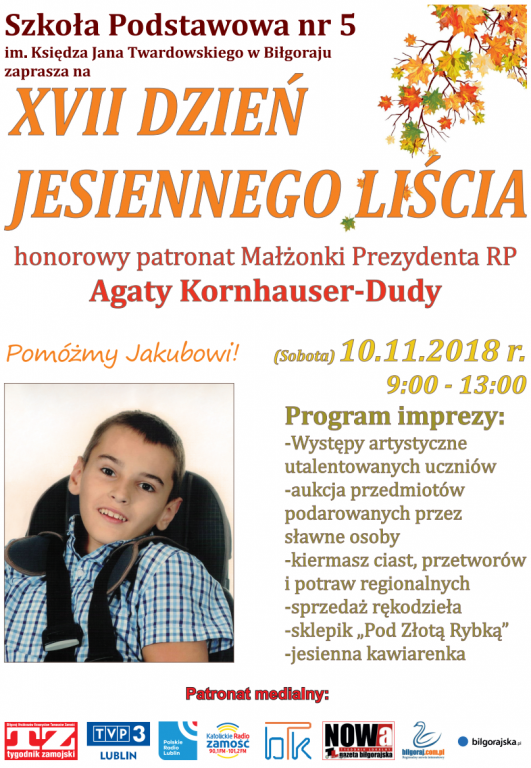 Dzień Jesiennego Liścia z pomocą dla Kubusia - Zdjęcie główne