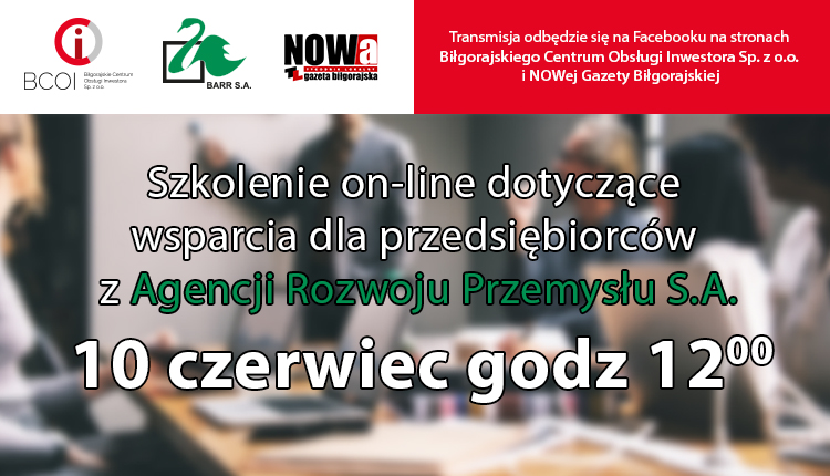 Wsparcie dla przedsiębiorców. Kolejne szkolenie - Zdjęcie główne