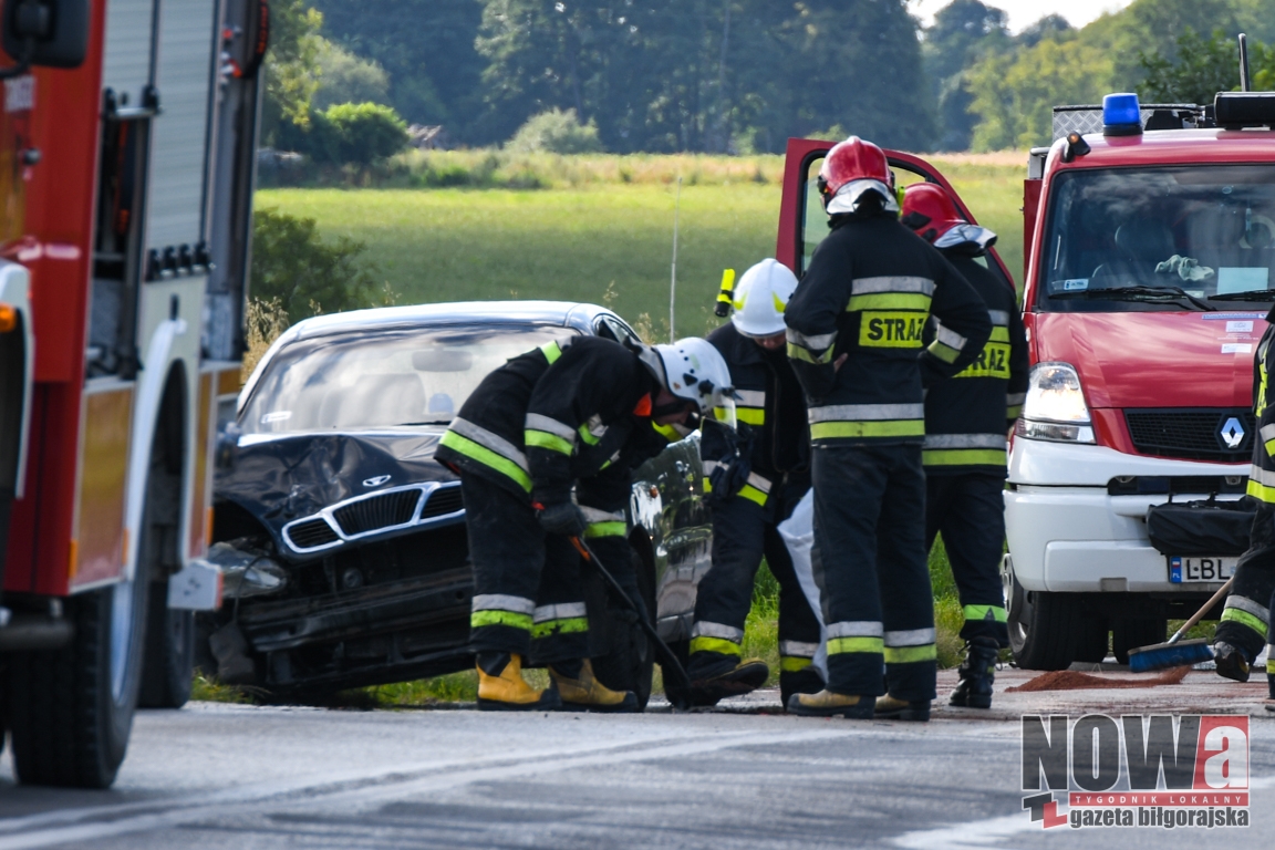 Roztrzaskał daewoo na fordzie - Zdjęcie główne