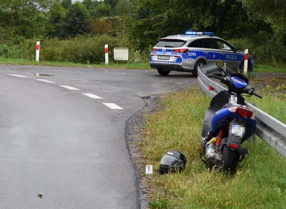 Wypadek na skuterze - Zdjęcie główne