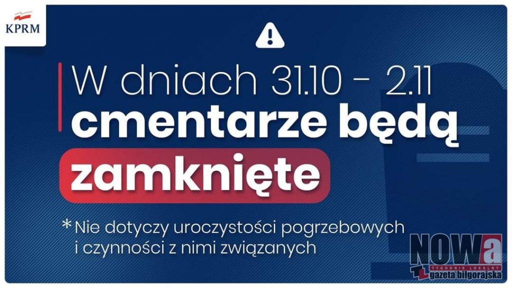 Cmentarze zostaną zamknięte - Zdjęcie główne