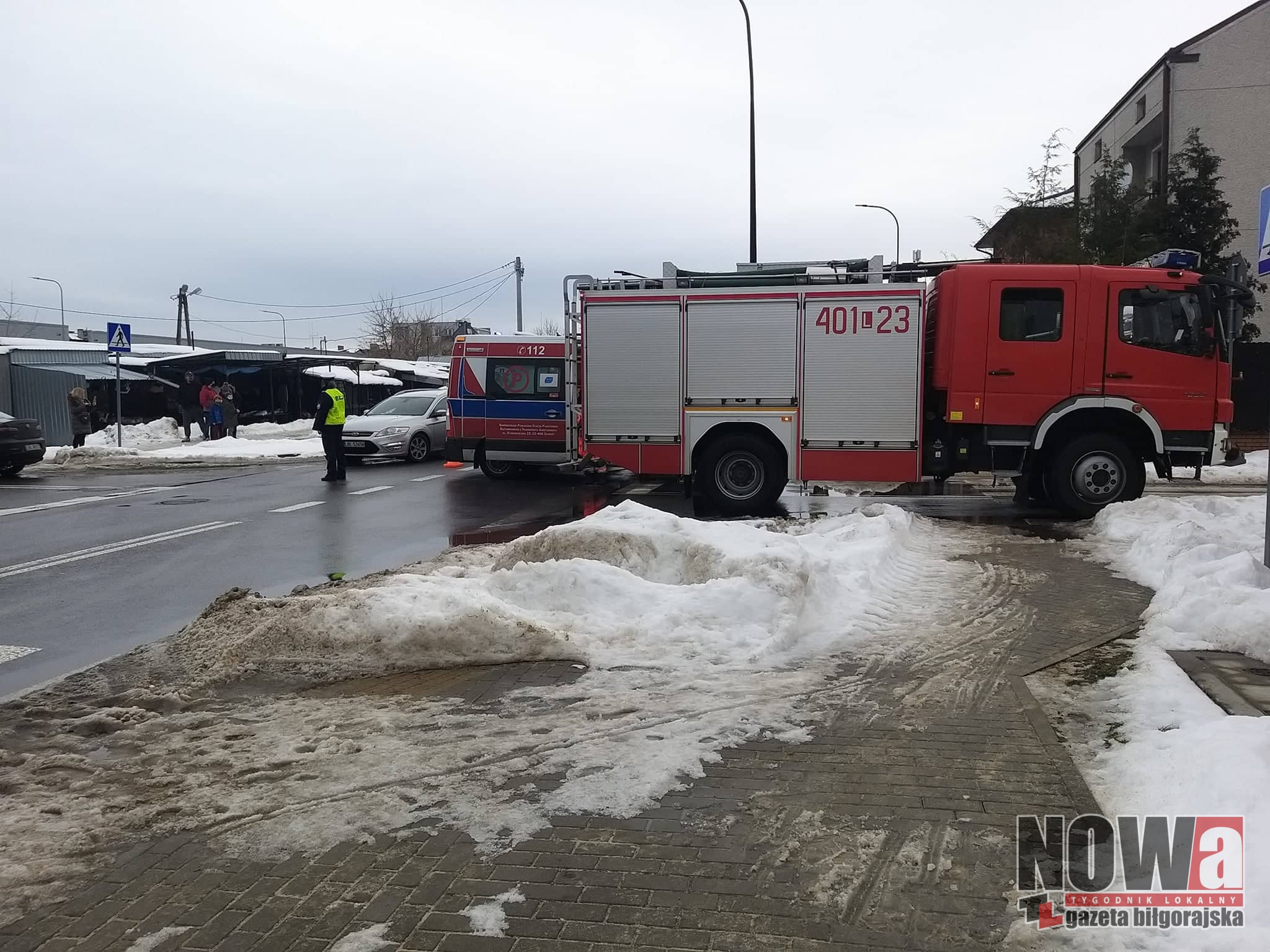 Kolizja na ul. Komorowskiego - Zdjęcie główne