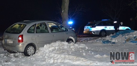 Wjechał w drzewo i uciekł w pola. Policjantom tłumaczył, że gonił złodzieja - Zdjęcie główne