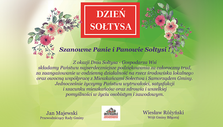 Życzenia dla sołtysów - Zdjęcie główne