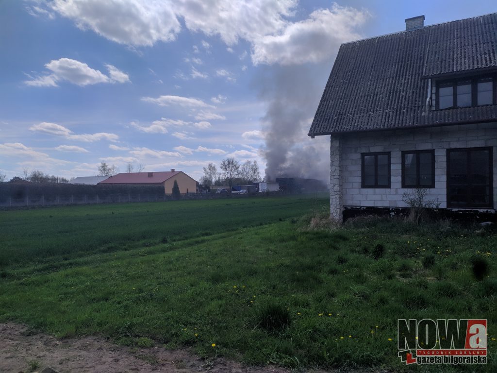 Pożar hali w Biszczy - Zdjęcie główne