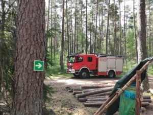 Strażacy na obozie harcerskim - Zdjęcie główne