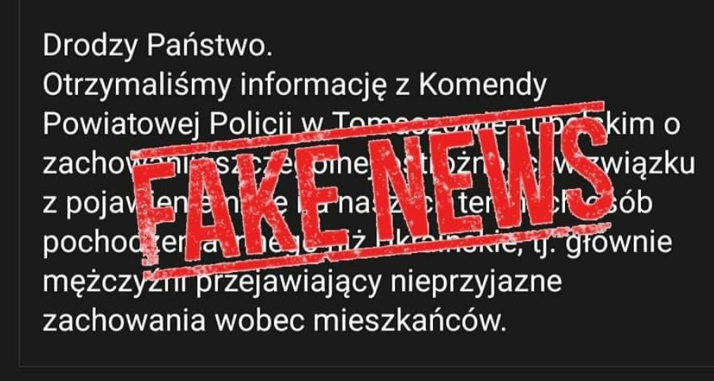 Policja apeluje: Uwaga na fake newsy na temat uchodźców! (film) - Zdjęcie główne