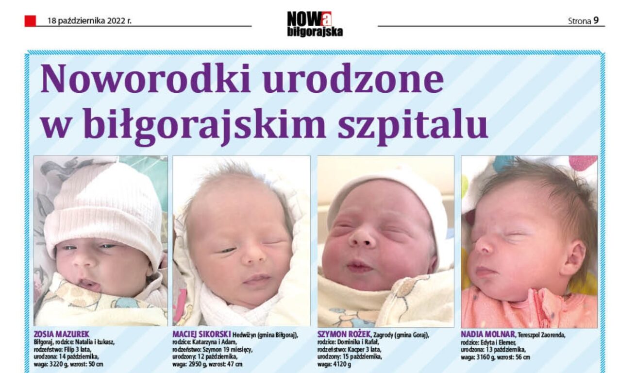 Mamy nowych mieszkańców powiatu biłgorajskiego - Zdjęcie główne