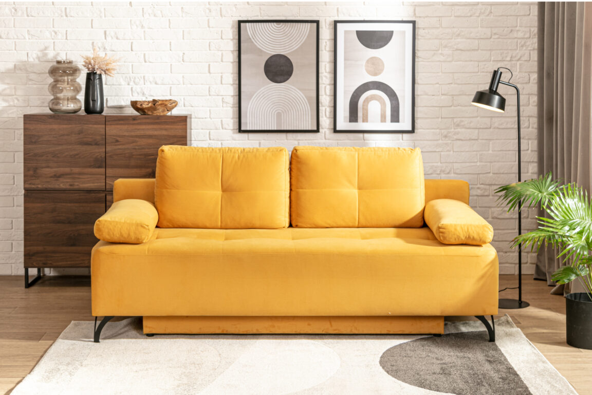 Sofy w żywych kolorach – w jakich aranżacjach się sprawdzą? - Zdjęcie główne