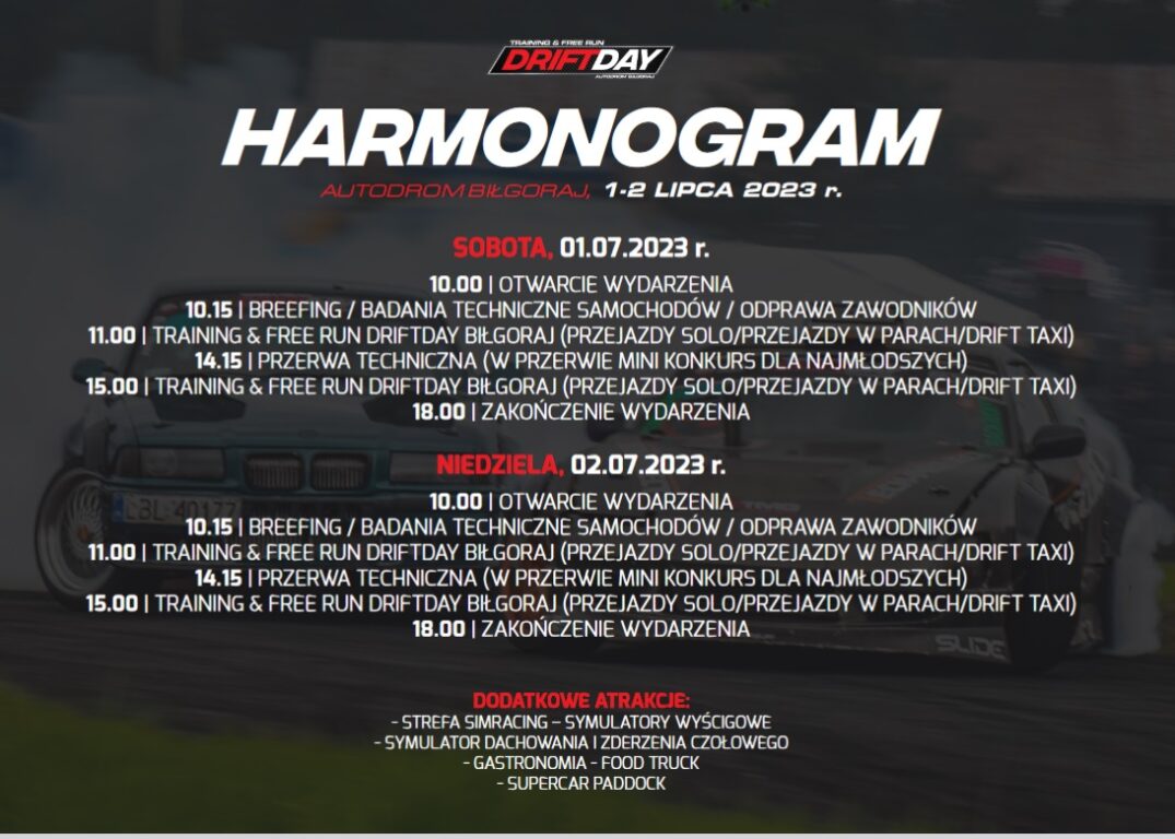 Autodrom zaprasza na Drift Day. To już jutro - Zdjęcie główne