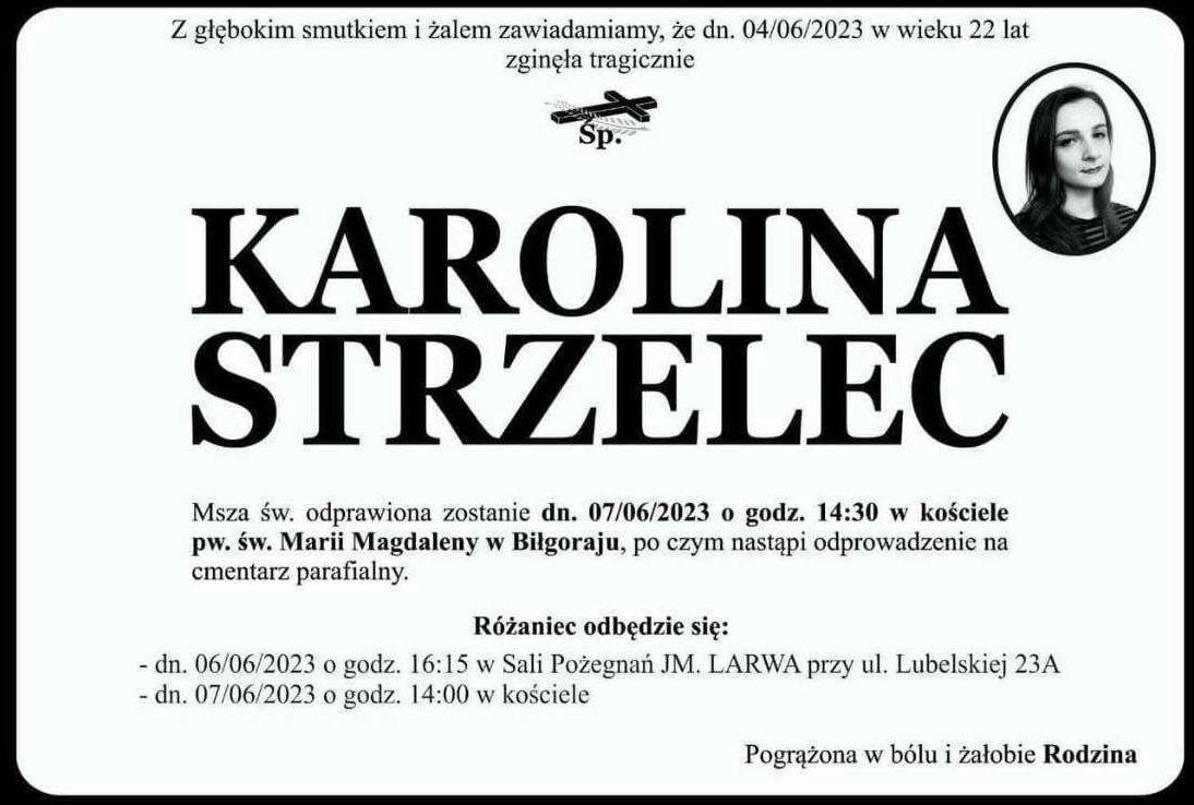 Tragiczny wypadek. W Biłgoraju dziś pogrzeb studentki - Zdjęcie główne