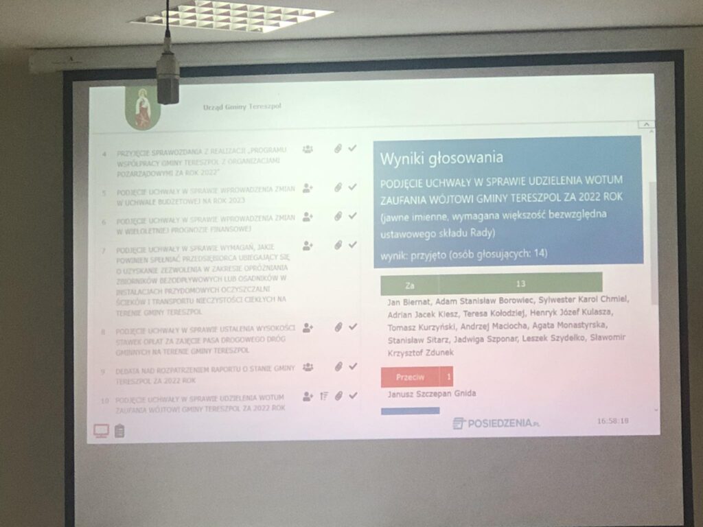 Radny Janusz  Gnida przeciwko wójtowi Tereszpola - Zdjęcie główne