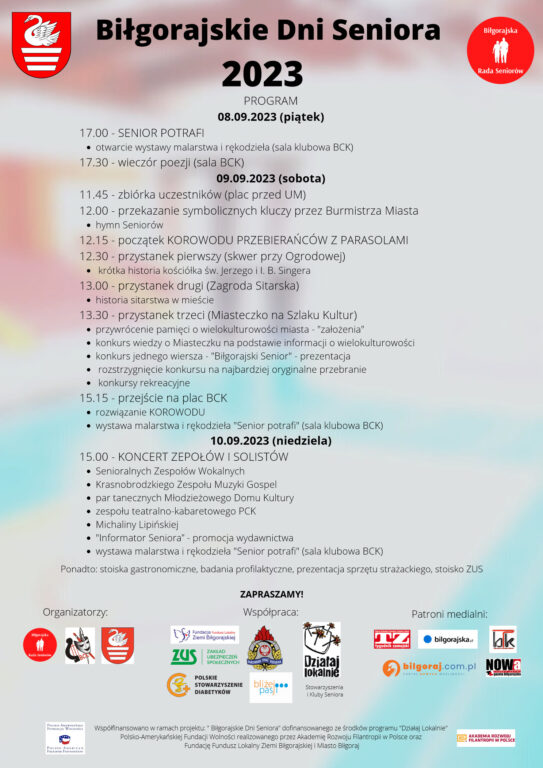 Biłgorajskie Dni Seniora. Czas na trzydniowe święto - Zdjęcie główne