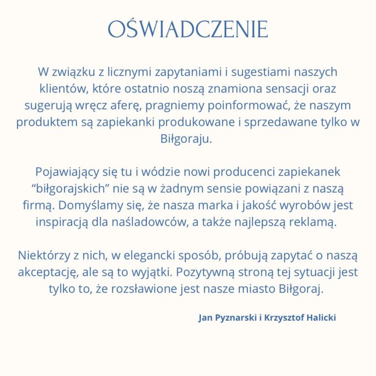 Właściciele zapiekanek z Biłgoraja wydali oświadczenie! - Zdjęcie główne