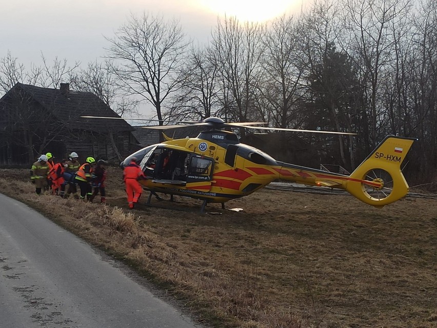 Interwencja w powiecie. Na miejscu śmigłowiec LPR - Zdjęcie główne