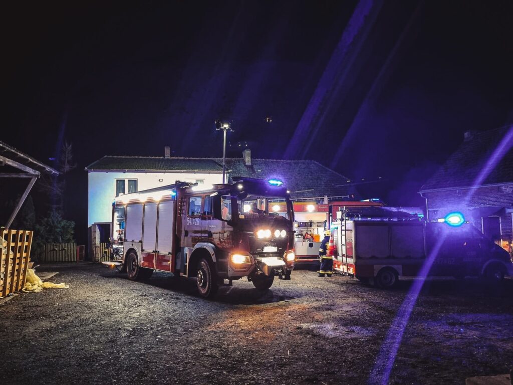 Pożar w powiecie biłgorajskim - Zdjęcie główne