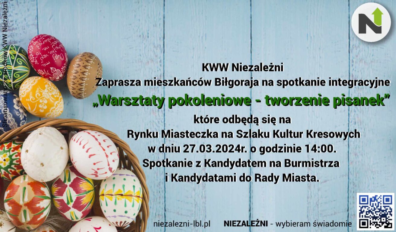 Kandydat na burmistrza zaprasza na malowanie jajek - Zdjęcie główne