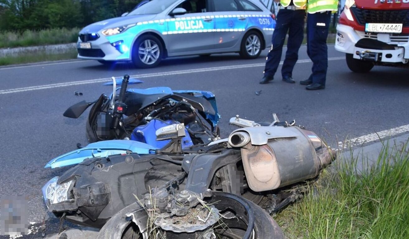 Motocyklista pod kołami. Niebezpiecznie w powiecie - Zdjęcie główne