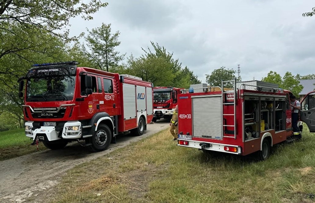 Wypadek w powiecie biłgorajskim. Mężczyzna w szpitalu - Zdjęcie główne