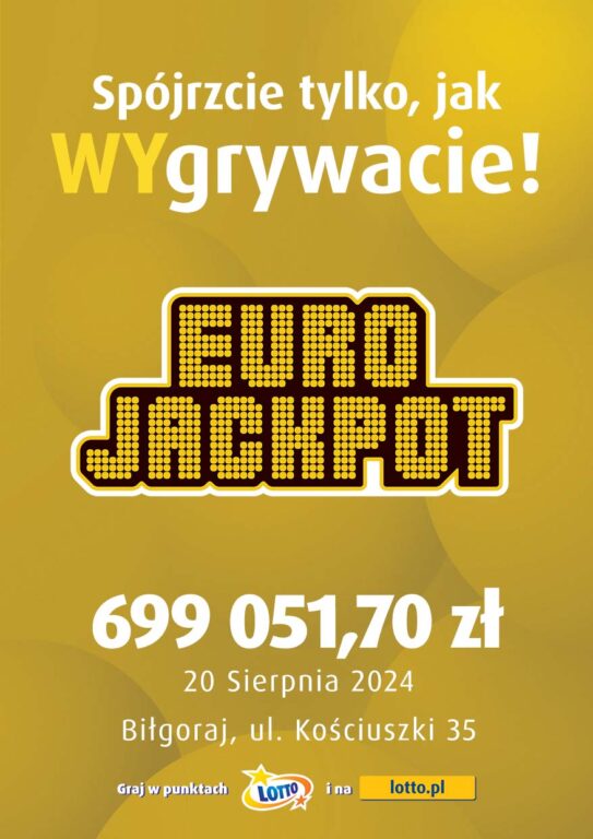 Szczęśliwiec z Biłgoraja wygrał prawie 700 tysięcy zł w Eurojackpot. - Zdjęcie główne