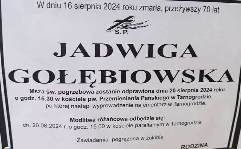 Nie żyje dyrektor szkoły i była radna powiatu biłgorajskiego - Zdjęcie główne