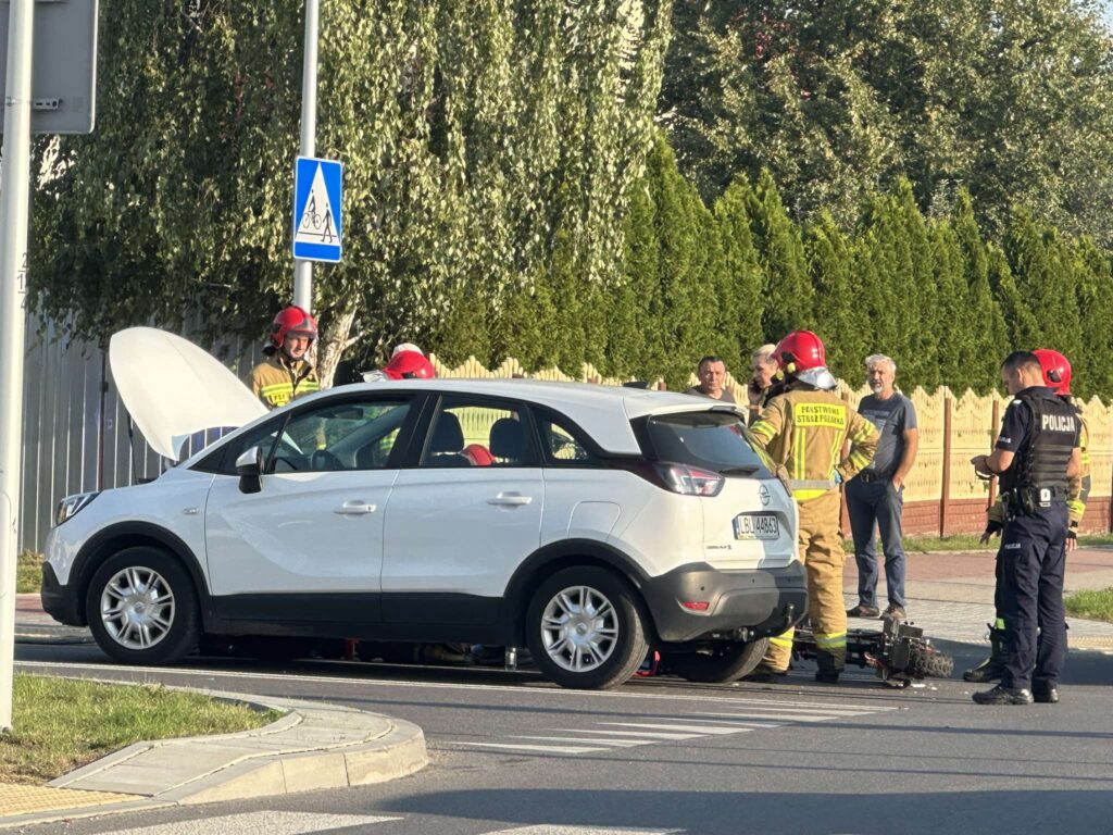 Potrącenie w Biłgoraju. Na miejscu śmigłowiec LPR (fota) - Zdjęcie główne