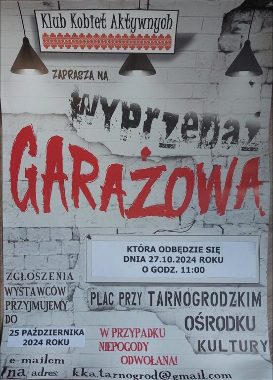 W Tarnogrodzie też będzie garażówka - Zdjęcie główne