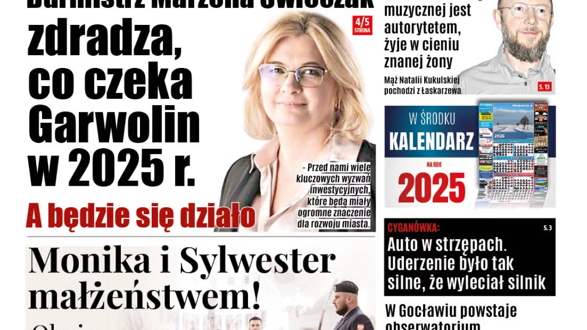 Najnowszy Nowy Głos Garwolina (17 grudnia 2024 r.). Wydanie z kalendarzem na 2025 r. - Zdjęcie główne