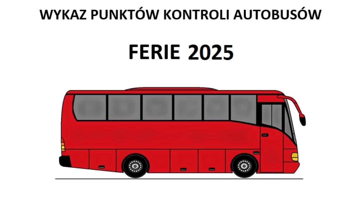 Ferie 2025. Policja publikuje wykaz punktów kontroli autobusów - Zdjęcie główne